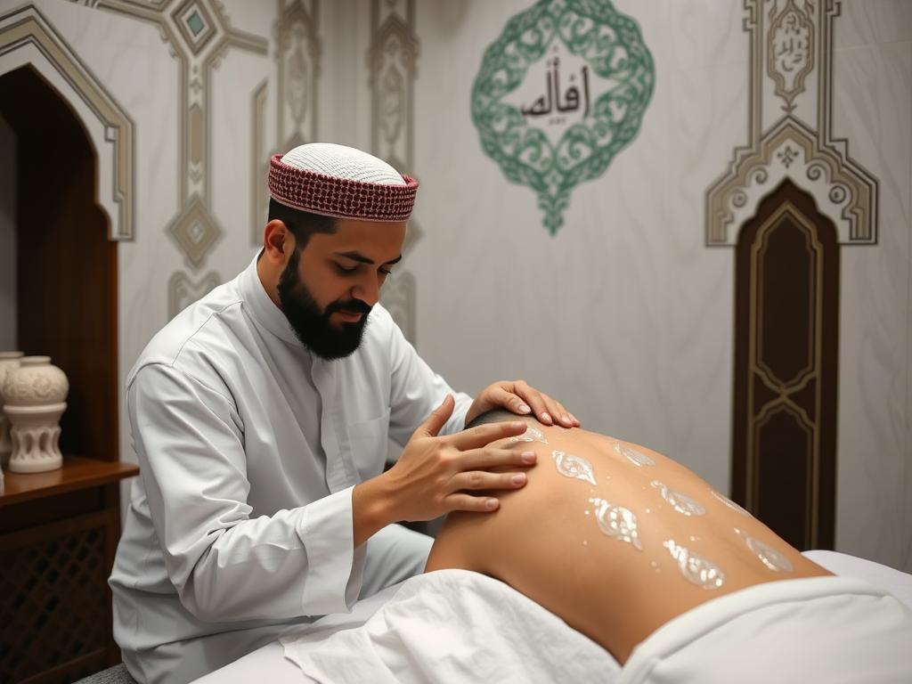 الحجامة النبوية في مركز الحجامة بالرياض