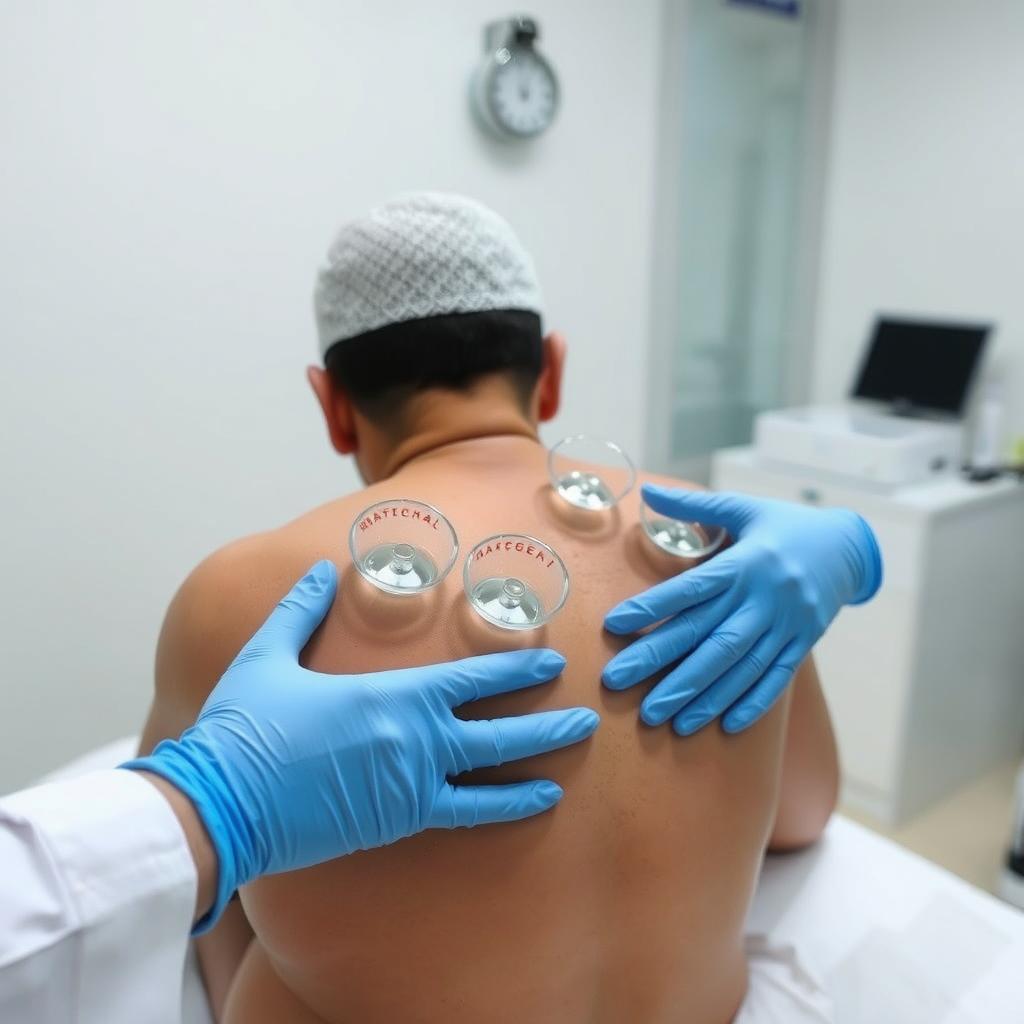 جلسة حجامة في مركز الحجامة السعودية