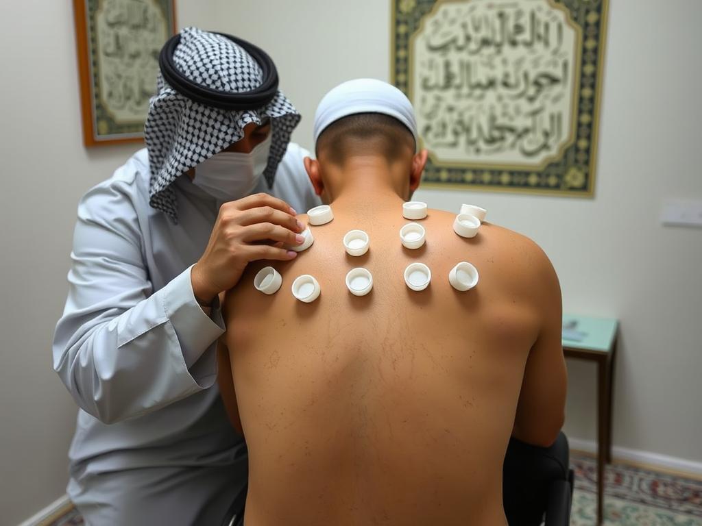 جلسة حجامة وقائية في مركز حجامة بالرياض