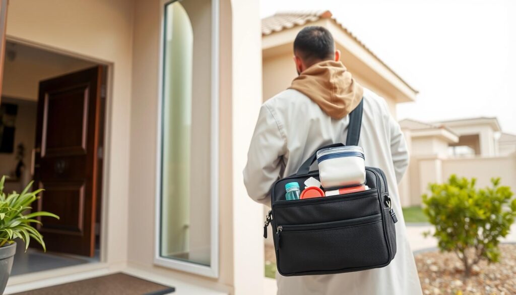 خدمة حجامة منزلية في الرياض - أخصائي يصل إلى منزل العميل