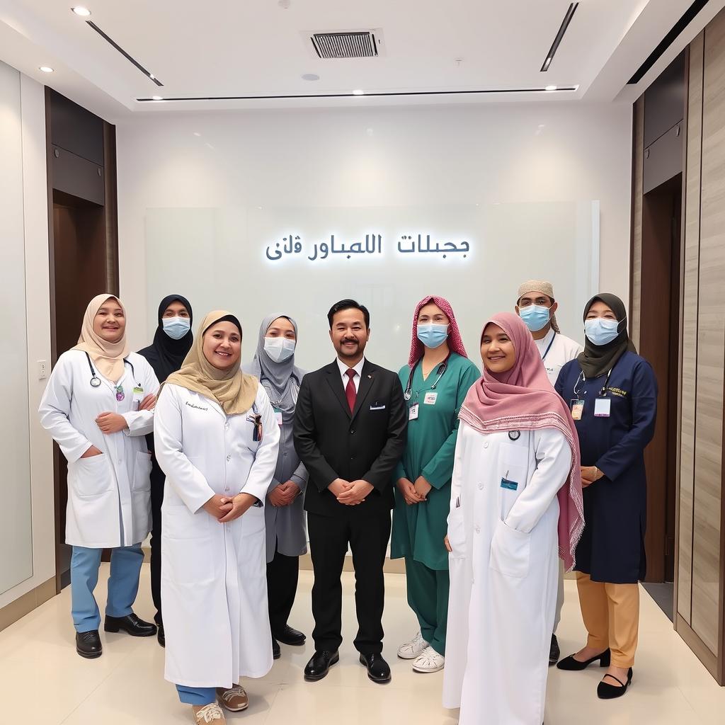 فريق طبي متخصص في مركز الحجامة السعودية