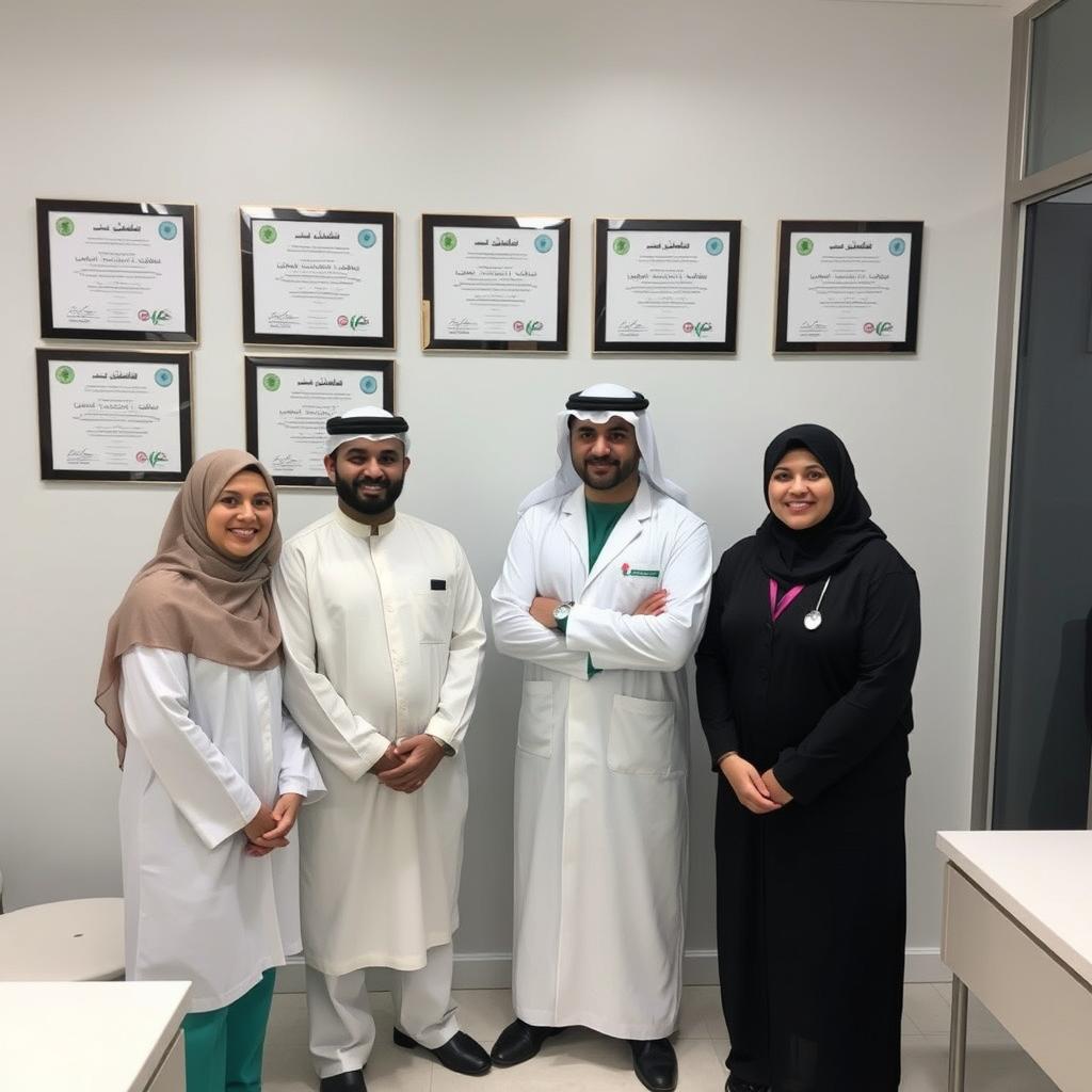 فريق طبي متخصص في مركز الحجامة بالرياض