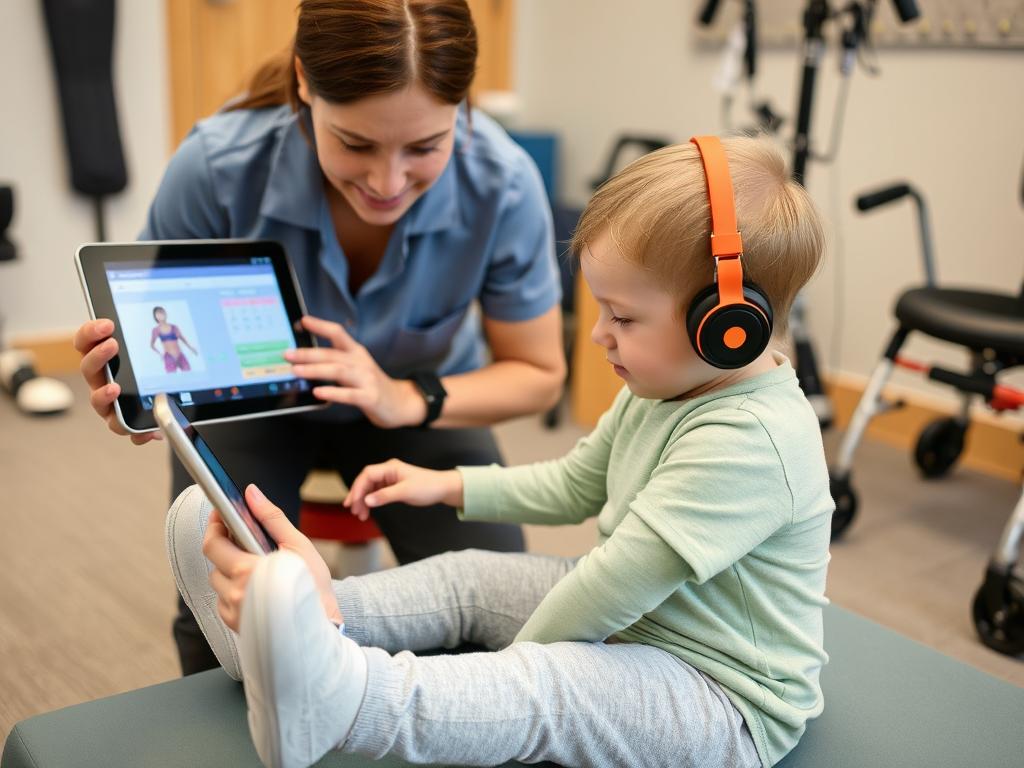 استخدام التكنولوجيا المساعدة في العلاج الطبيعي للأطفال المصابين بإعاقات حركية