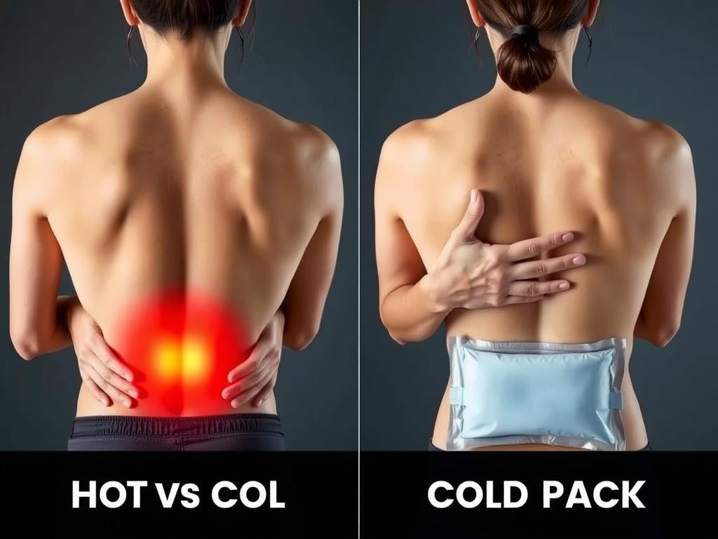 استخدام الكمادات الباردة والساخنة لعلاج آلام الظهر استخدام الكمادات الباردة والساخنة لعلاج آلام الظهر