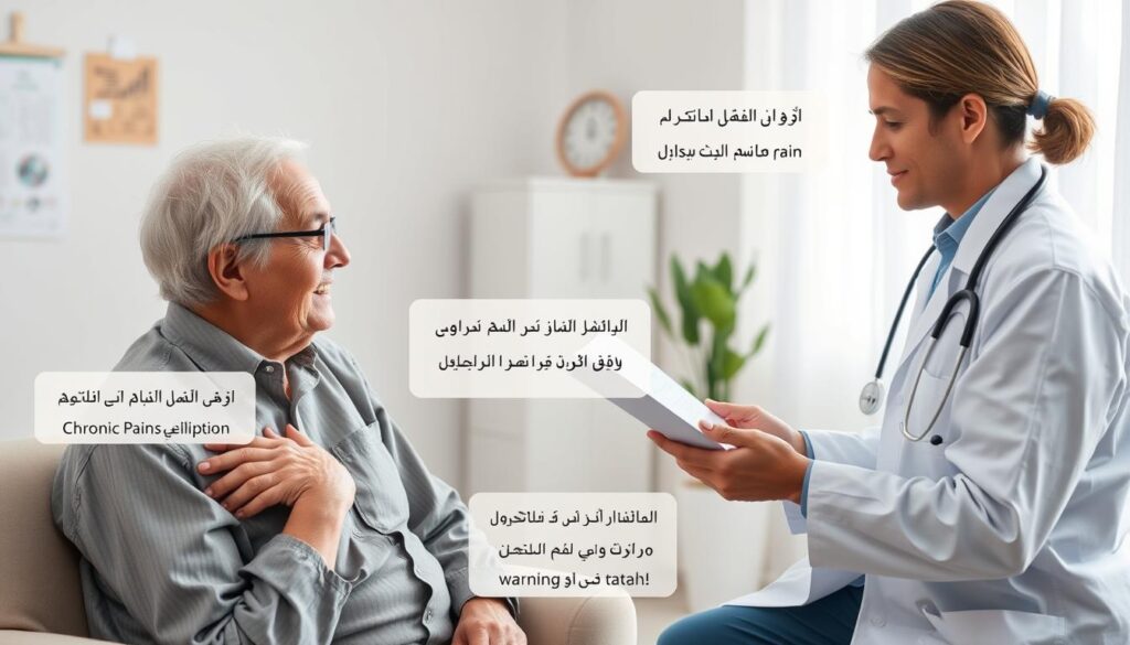 استشارة الطبيب حول علاج الآلام المزمنة لدى الكبار