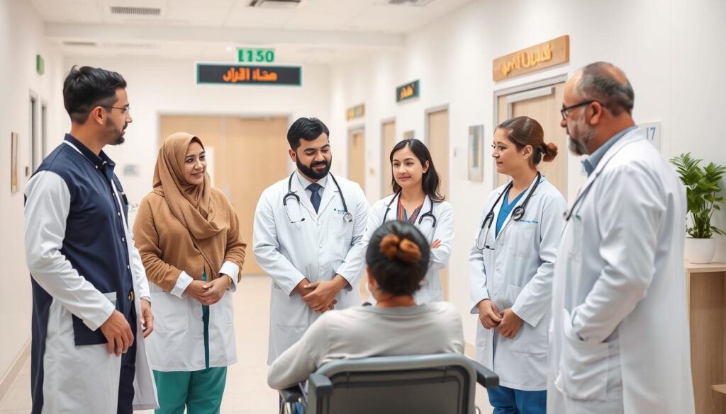 الفريق الطبي المتعدد التخصصات في إعادة تأهيل الكبار بعد الحوادث