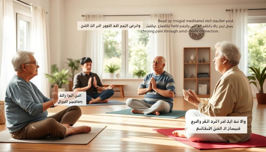 تقنيات الاسترخاء والتأمل لعلاج الآلام المزمنة لدى الكبار