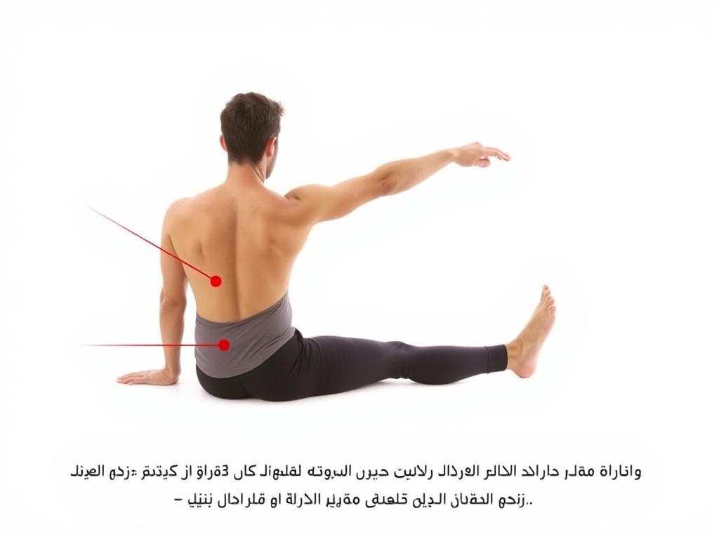 تمرين إطالة أوتار الركبة