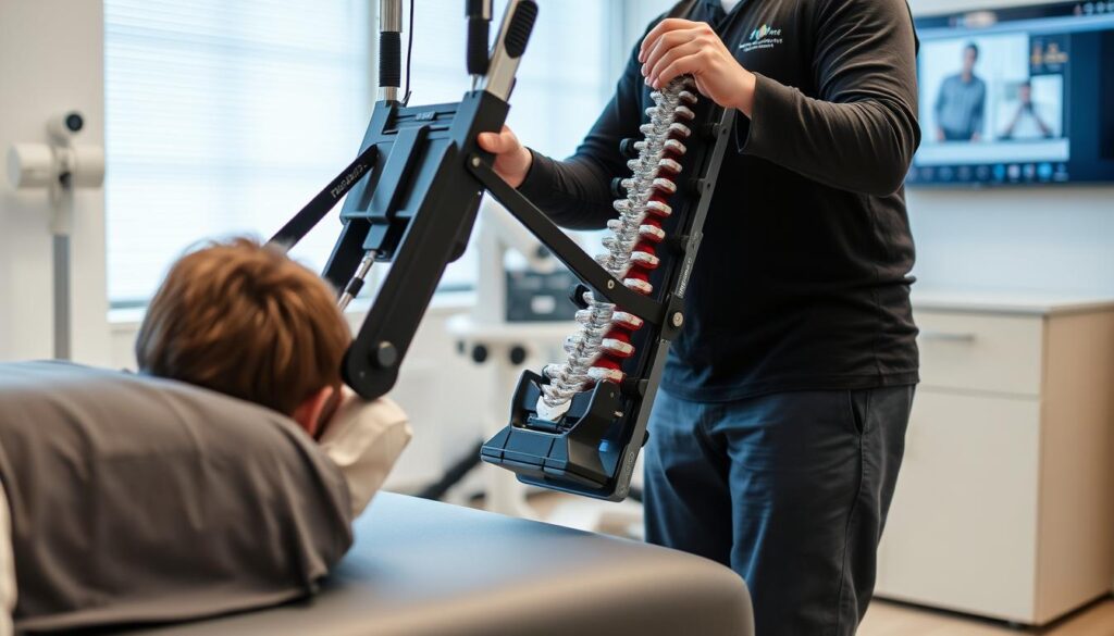 جهاز الشد المحوري المتطور للعمود الفقري