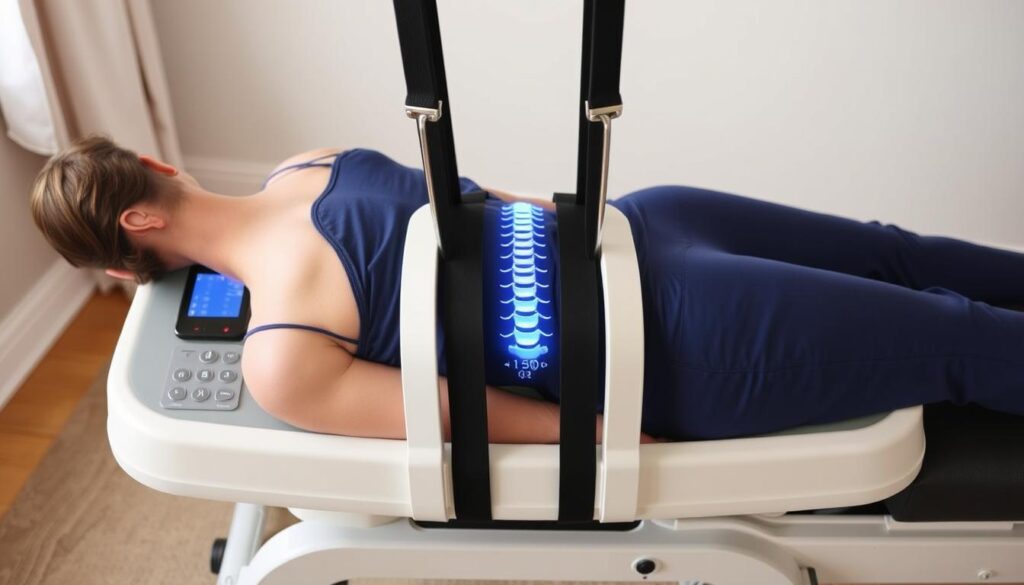 جهاز شد وتمدد منزلي للعمود الفقري مع تحكم رقمي جهاز شد وتمدد منزلي للعمود الفقري مع تحكم رقمي