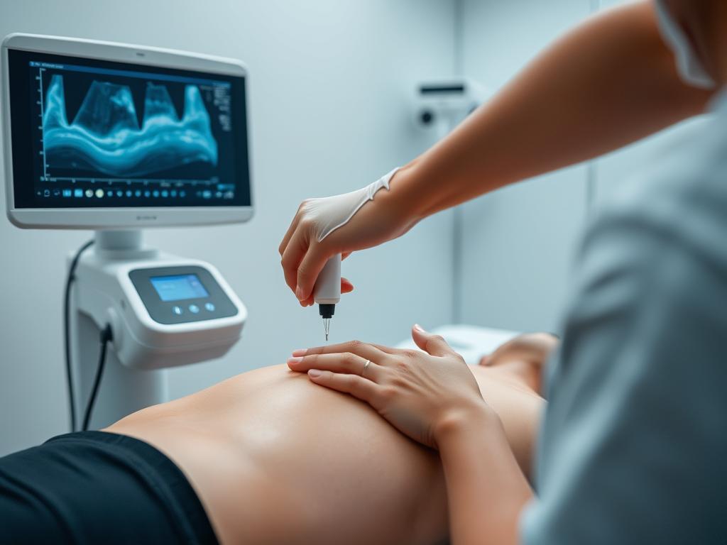 جهاز متطور للعلاج بالموجات فوق الصوتية للعمود الفقري