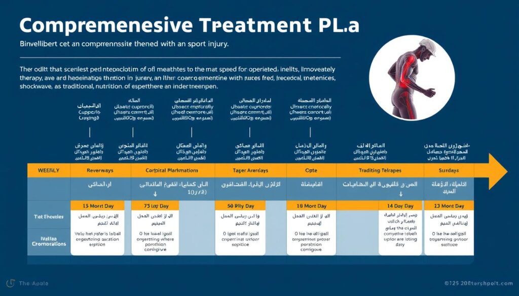 خطة علاجية متكاملة لعلاج إصابة رياضية لدى شخص كبير في السن