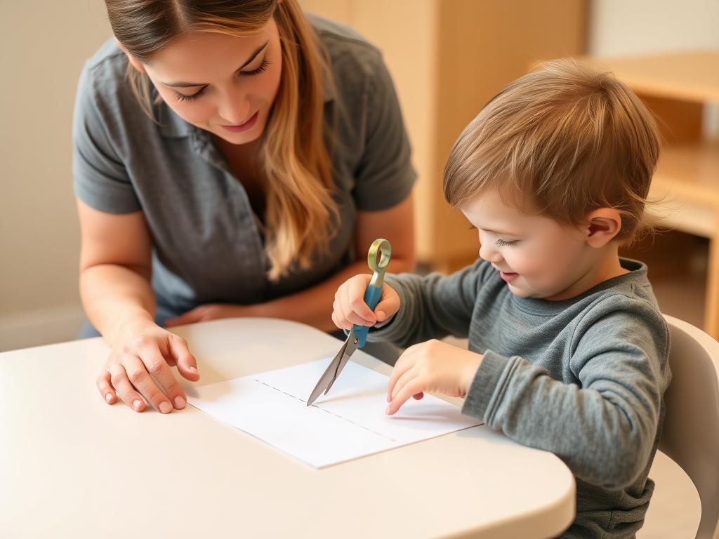 طفل في سن ما قبل المدرسة يمارس تمارين المهارات الحركية الدقيقة طفل في سن ما قبل المدرسة يمارس تمارين المهارات الحركية الدقيقة