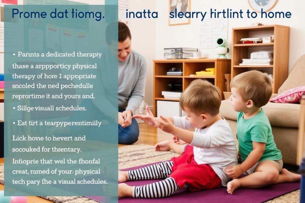 عائلة تطبق نصائح عملية لدعم العلاج الطبيعي للأطفال المصابين بإعاقات حركية في المنزل