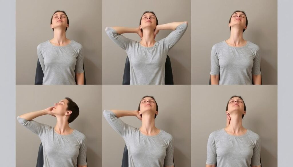 مجموعة من تمارين الرقبة المنزلية المساندة لأحدث الأساليب في العلاج الطبيعي لعلاج آلام الرقبة