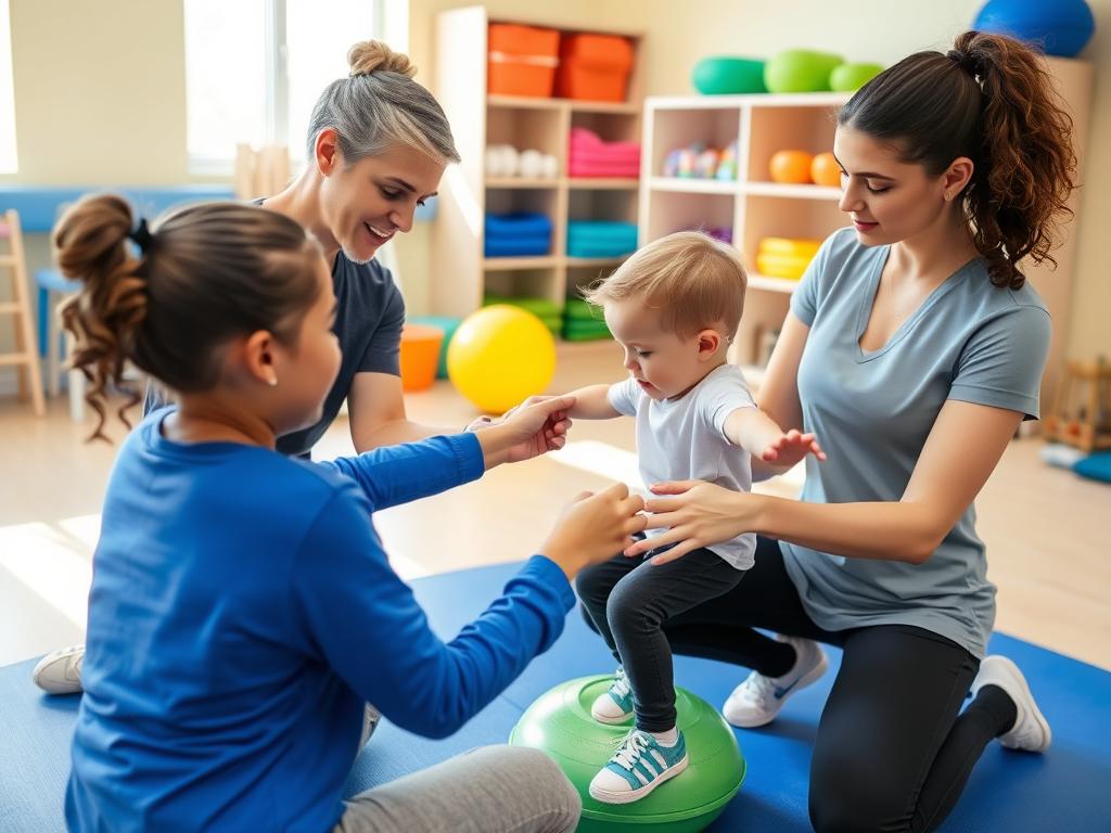 مراحل إعادة تأهيل الأطفال بعد الإصابات الرياضية مع أخصائي علاج طبيعي