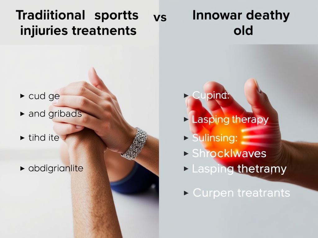 مقارنة بين طرق العلاج التقليدية والمبتكرة للإصابات الرياضية للكبار
