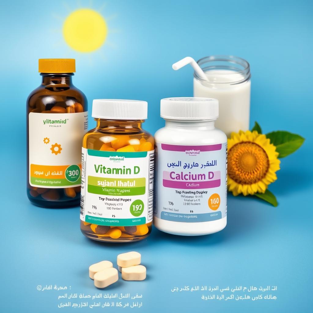 مكملات فيتامين D والكالسيوم لصحة العظام