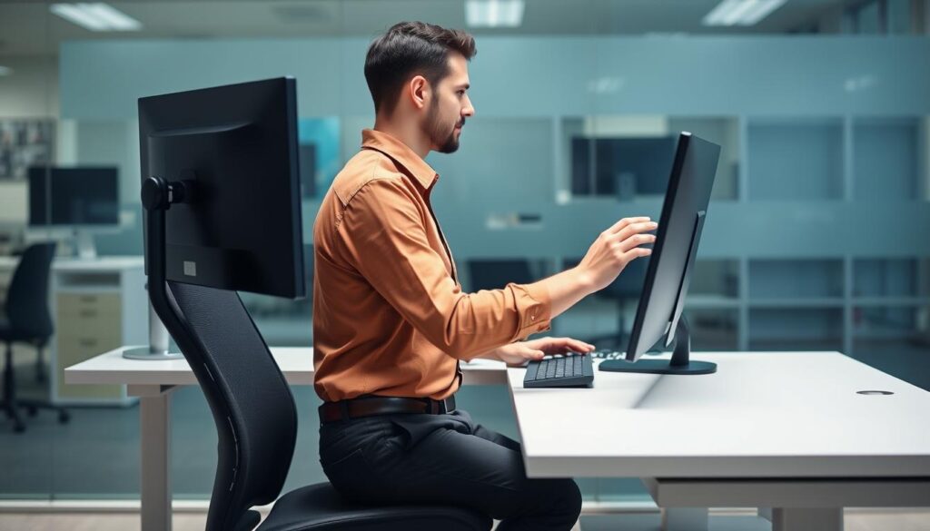 نصائح للحفاظ على وضعية صحيحة أثناء العمل المكتبي نصائح للحفاظ على وضعية صحيحة أثناء العمل المكتبي