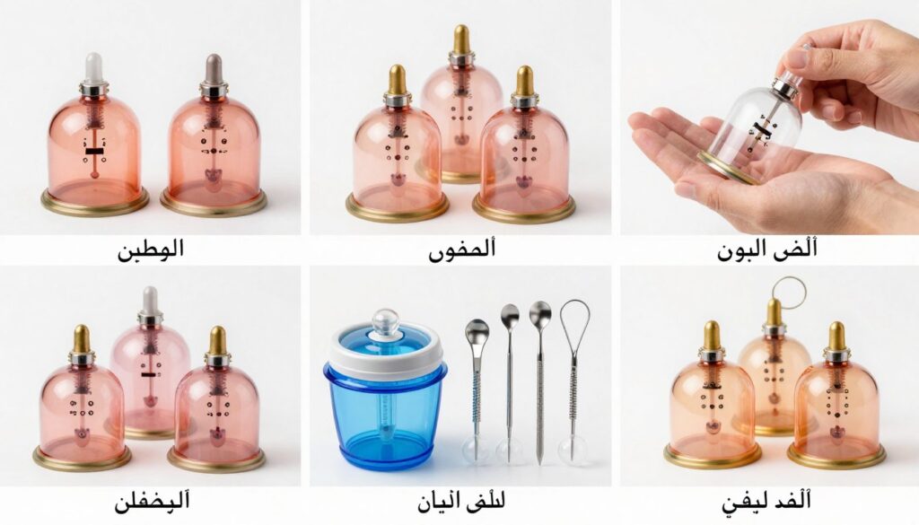 أنواع مختلفة من الحجامة المقدمة في خدمة حجامة منزلية بالرياض