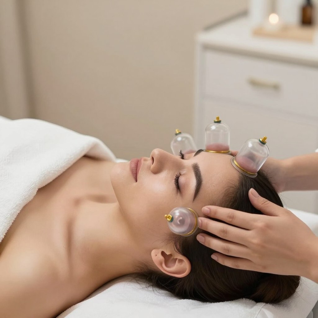 جلسة حجامة تجميلية للوجه في مركز الافضل للحجامة بالرياض