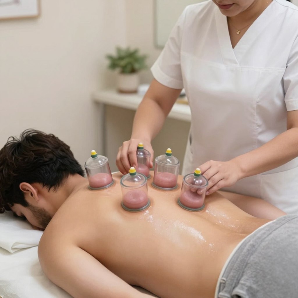 جلسة حجامة متزحلقة في مركز الافضل للحجامة بالرياض