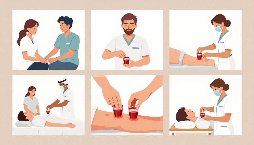 خطوات جلسة الحجامة الوقائية بالرياض من الاستقبال حتى المغادرة