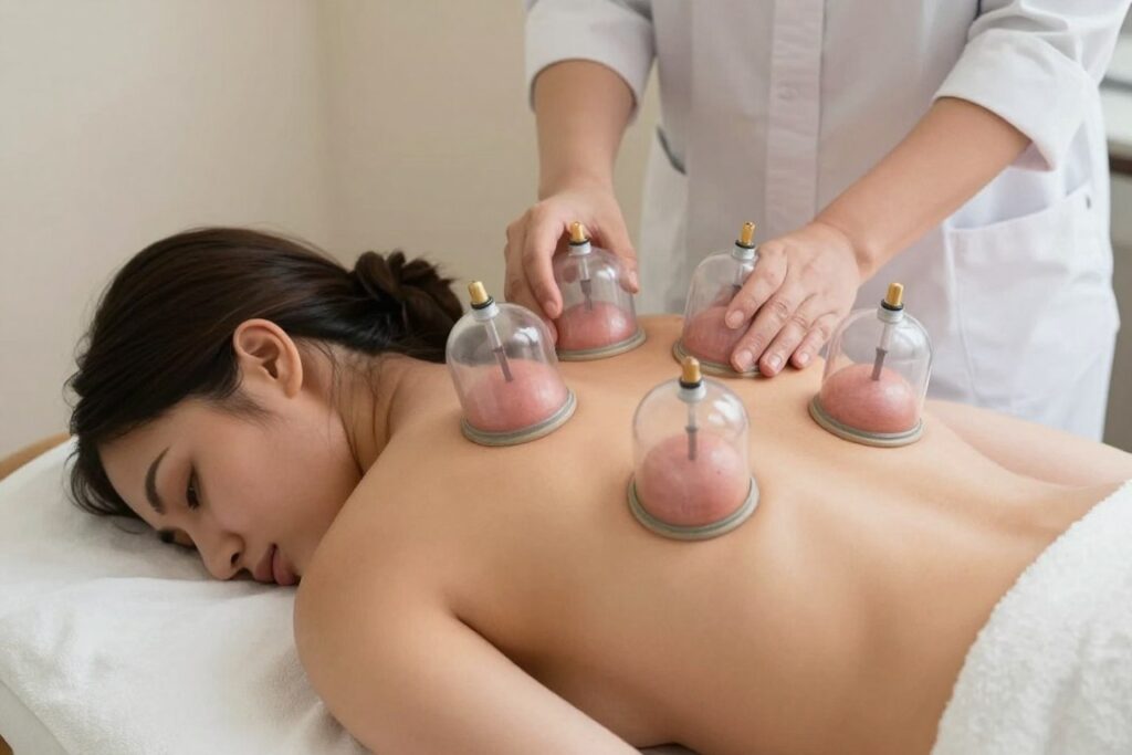 سيدة تستفيد من جلسة حجامة نسائية بالرياض