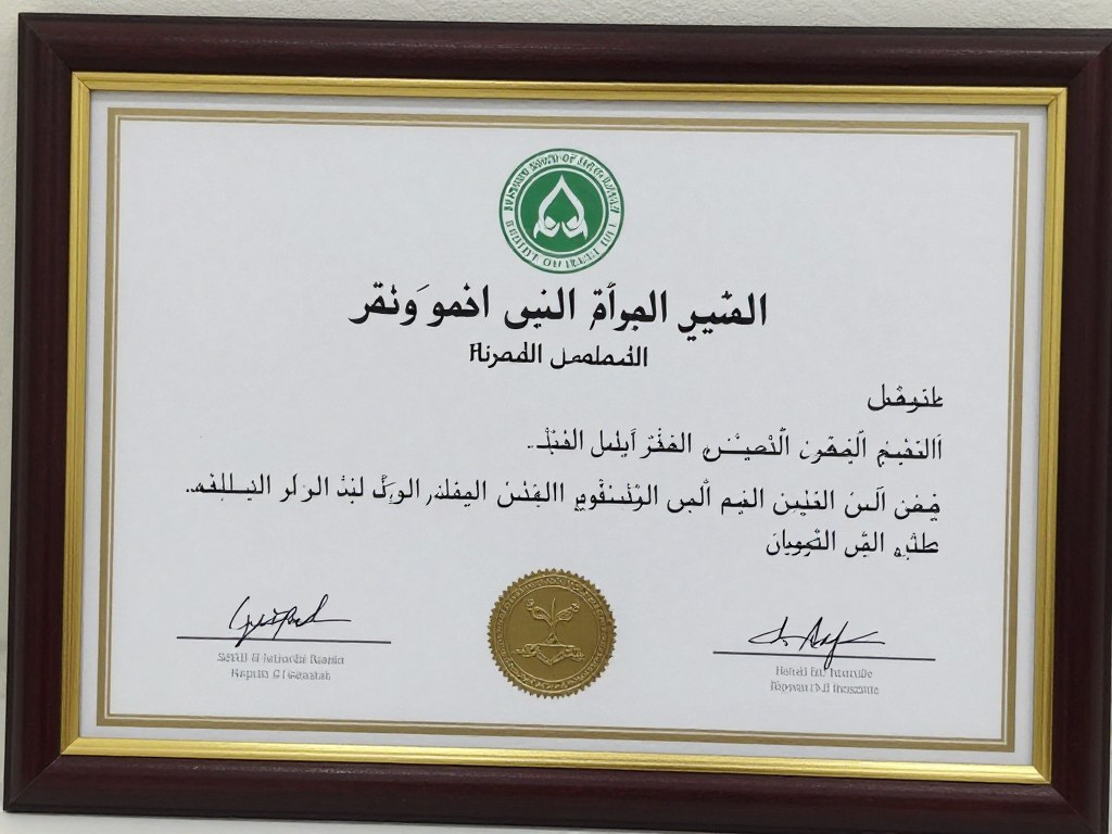 شهادة اعتماد لمركز حجامة طبية معتمدة في الرياض