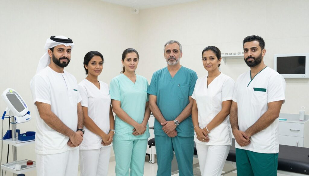 فريق العمل المتخصص في مركز الافضل للحجامة بالرياض