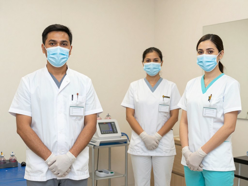 فريق العمل المتخصص في مركز حجامة بالرياض