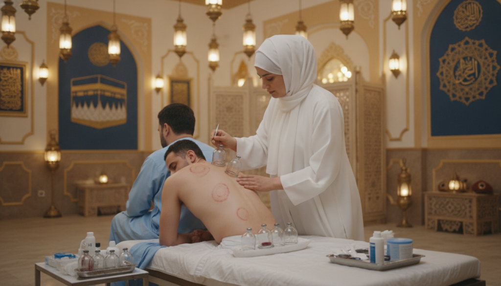 الحجامة الرطبة مكة