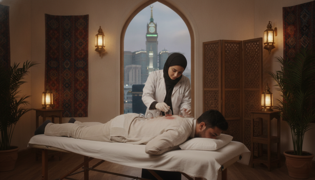 الحجامة الرطبة مكة