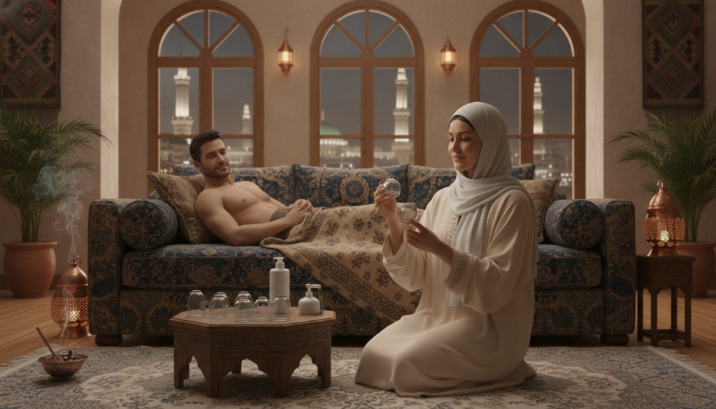حجامة منزلية مكة